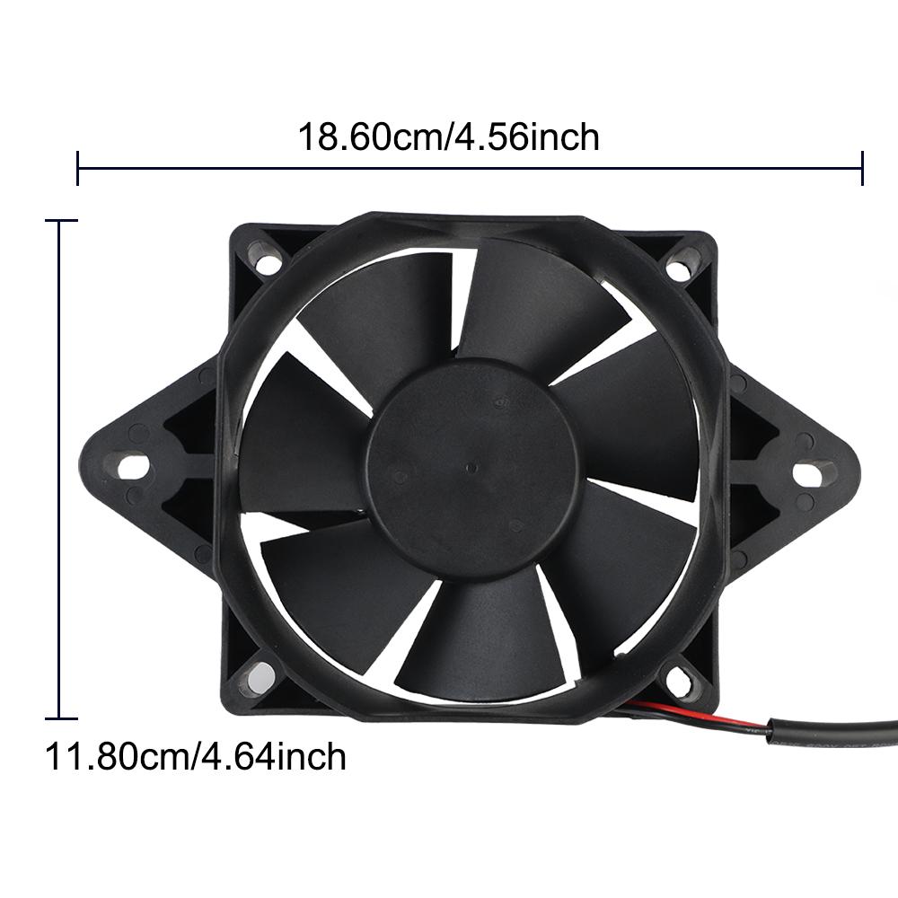 Accesorii pentru motociclete Ventilator universal de răcire pentru motocicletă pentru radiator de motor ATV 150cc 200cc 250cc 12V răcitor rezervor apă ulei