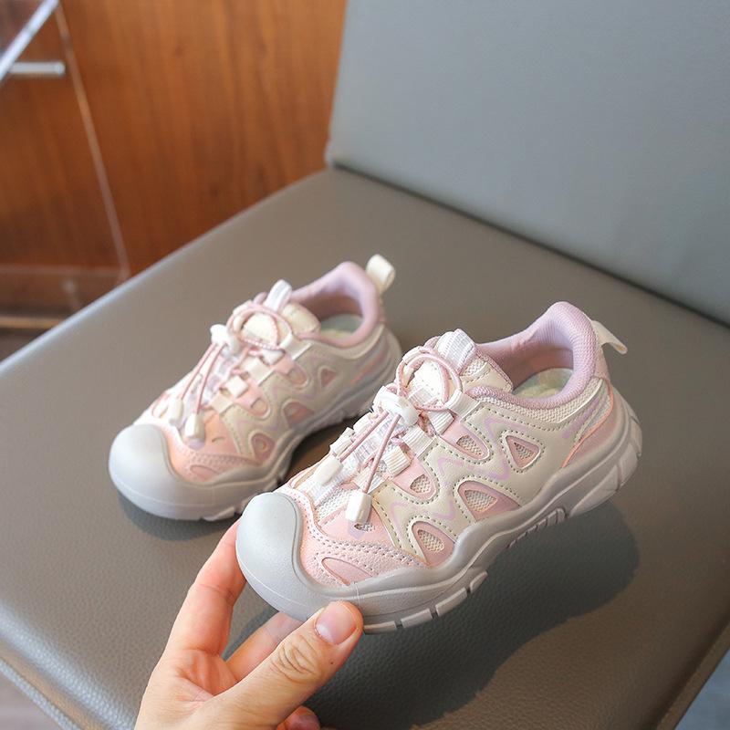 

2026 Autumn Soft Sole Kids Sports & Hiking Shoes for Girls 27 рожевий
