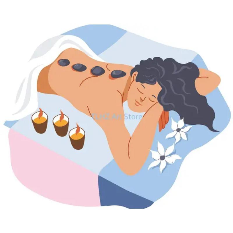 

Спа салон красоты косметолог массаж лица инструмент плакат холст настенная печать для гостиной массажный кабинет декор 21cm×30cm NoFrame