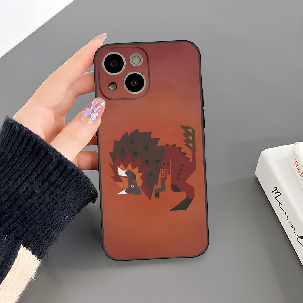 M-Monster Hunter Spiel Handyhülle Für Iphone 17 Air 15 Pro Max 14 Pro 16 Plus 12 13 11 Xr X Xs 8 7 Plus Rückseite