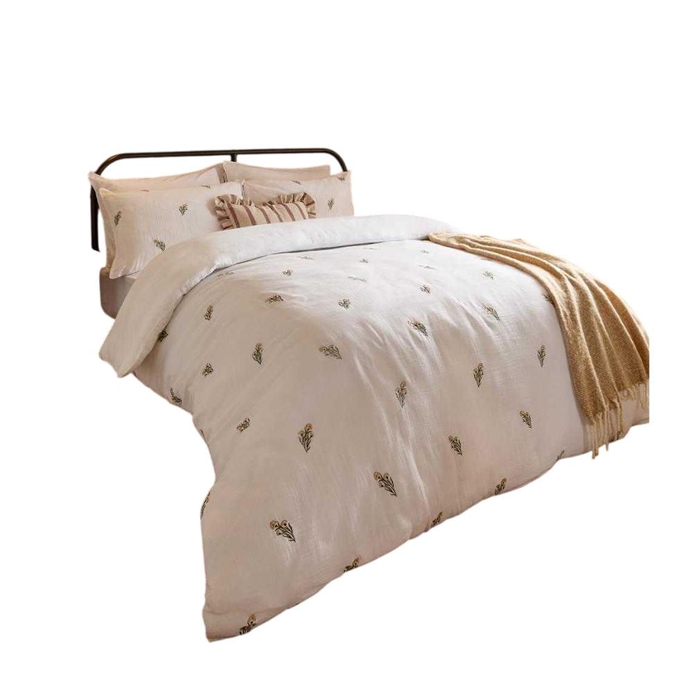 Wylder Josephine Reversible Embroidered Duvet Cover Set
