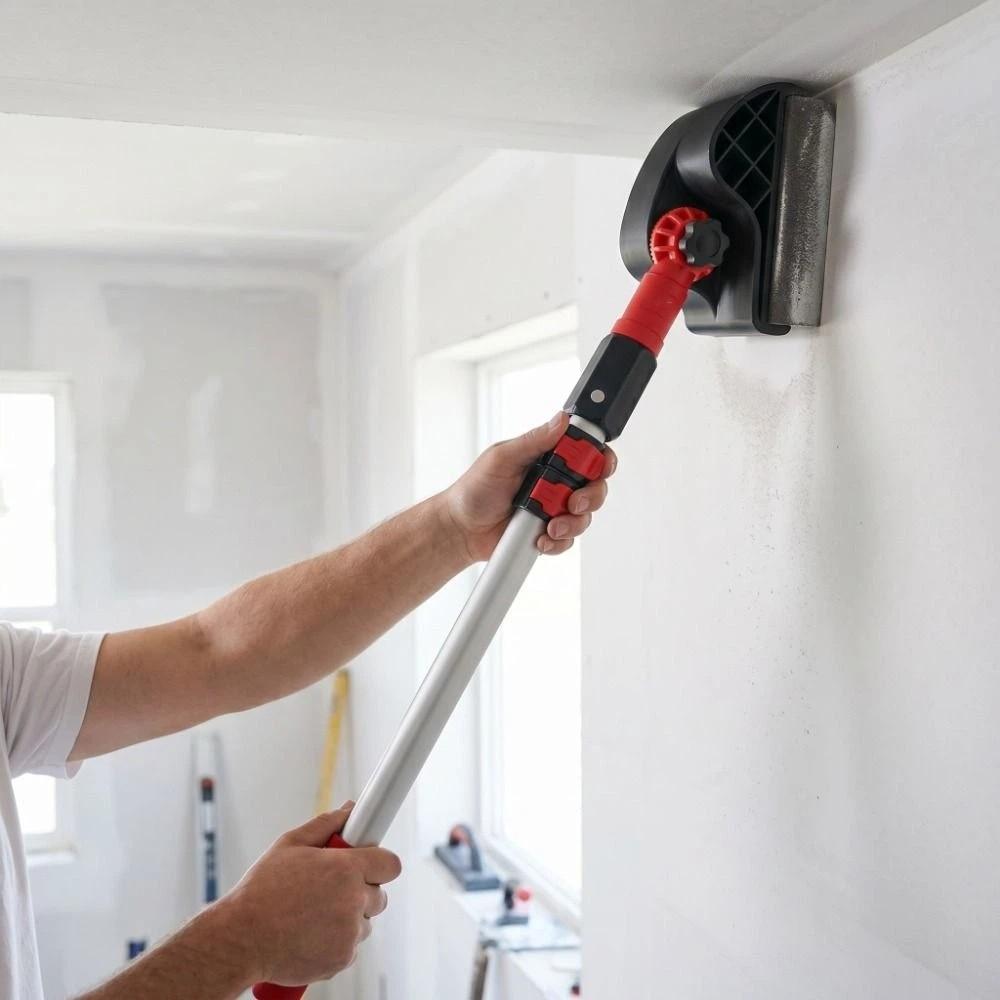 Aluminum Telescopic Pole Wall Sanding Frame Plaster Surface Polisher Putty Sanding