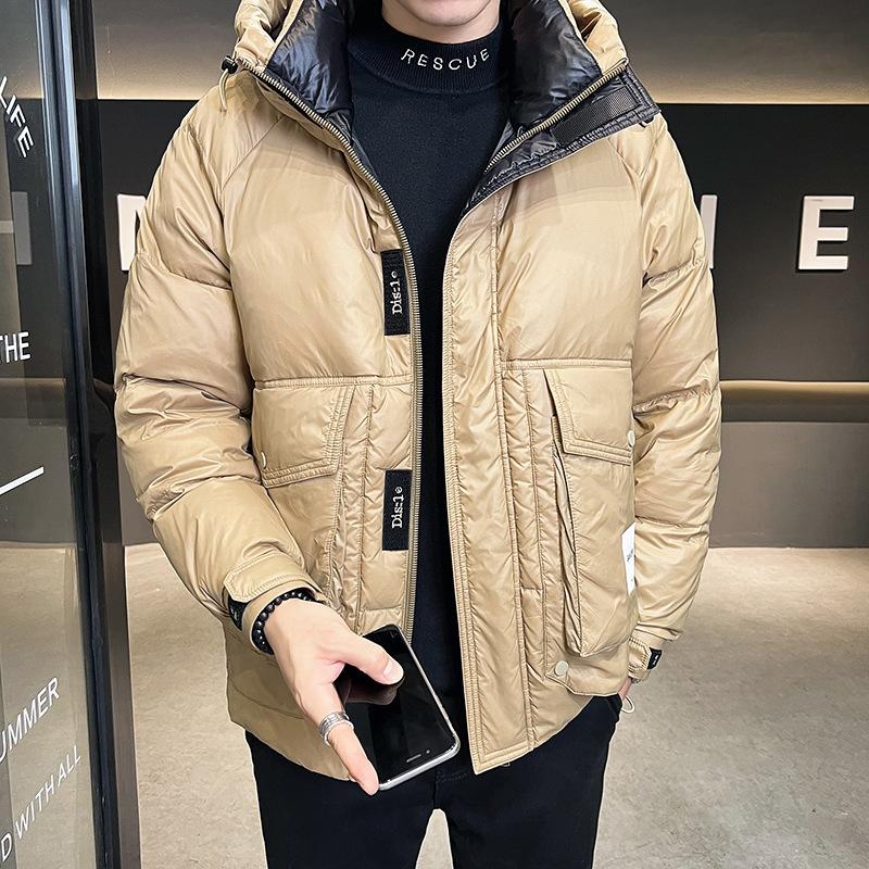 Down Jacket Men's 2025 New Handsome White Duck Down Cold-resistant and Warm Thickened Thin and Light Hooded Winter Jacket