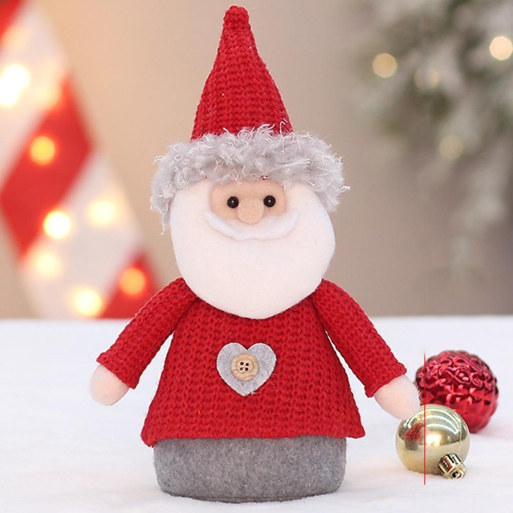 Soft Snowman Elk Telescopic Doll Santa Claus Merry Christmas Decoration Xmas Decor