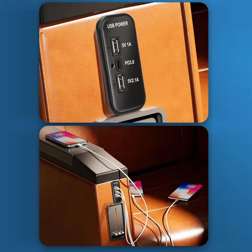 18W USB C USB Outlet Dual USB A USB Charger Panel Professional Fast Charger Socket Marine