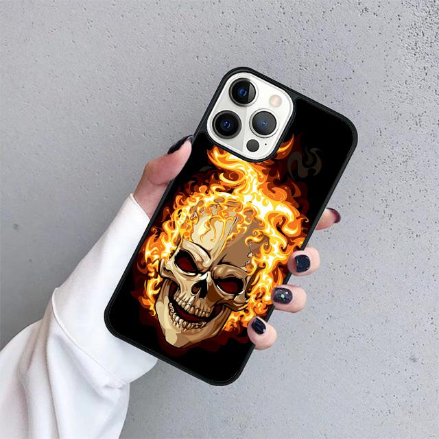 Skull Dracula Vampire Bats Horror Phone Case Cover For iPhone 17 Air 15 16 14 13 12 Pro Max 11 Pro Max Plus Coque