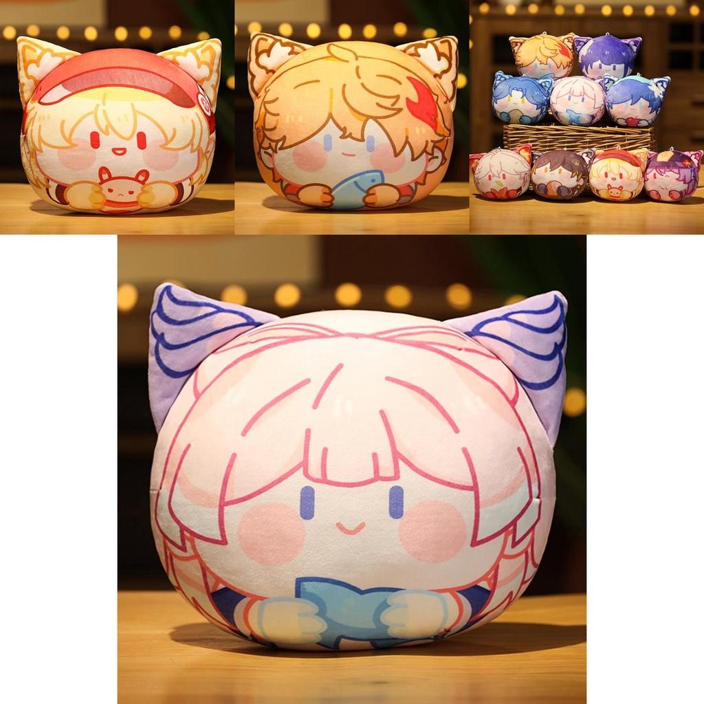 Almohada de Peluche Paimon de Genshin Juguete Suave Cojín Para Colección de Personajes de Juego