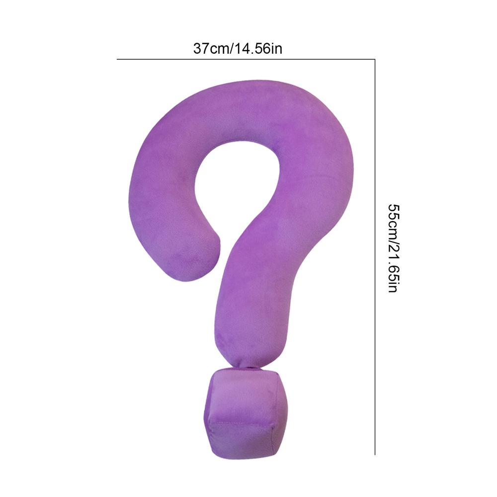 

Travel Neck Pillow 21.65in U Shaped Large Question Mark Neck Travel Pillow Airplane Neck Pillow For Neck And Head Support Car фиолетовый