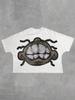 Summer 2026 New Arrivals Fun GraffitiPrint TShirts Loose Fit Crew Neck 90sInspired Cropped Tops Y2k Trash Style