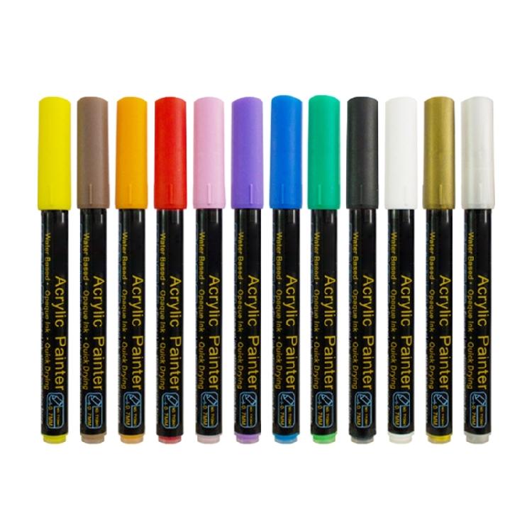 12/36 Color Acrylic Paint Pen Graffiti Pen Acrylic Pen Acrylic Paint Markers