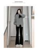 Petite High Waist Black Flare Pants for Women - Slimming and Versatile Summer Suit