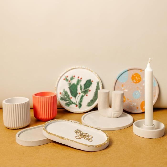 Plâtre pour Moulage - Creative Deco - 1kg - Poudre de Céramique - Alginate Compatible - Idéal pour Sculptures