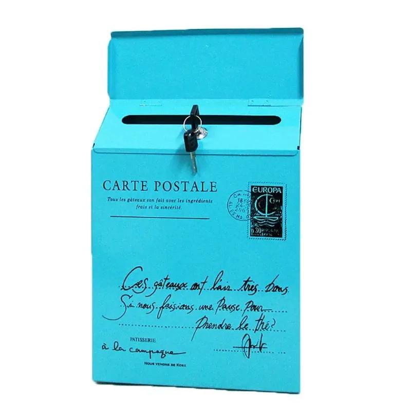 NEW 2025 Vintage Wall Mount Mailbox Mail Retro Postal Letter Newspaper Box Waterproof Mailboxes Garden Decoration Versieringen Voor Feest