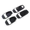 4pcs Inner Door Handle Bowl Cover Trim Set Interior Door Bowl Panel Protector Sticker Replacement for JL JLU 2018-2025