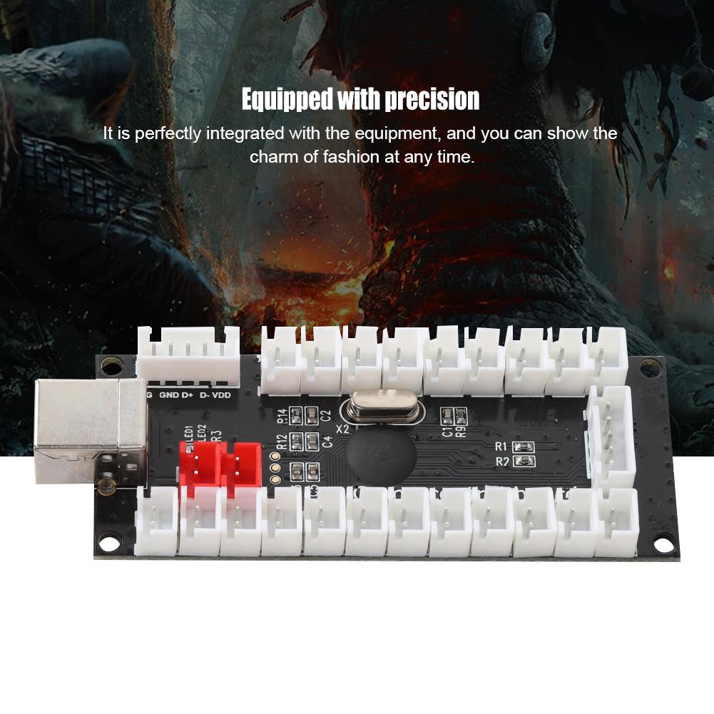 Arcade Game USB Encoder Controller with Acrylic Crystal Case for Raspberry Pi and PC Mainframe882C