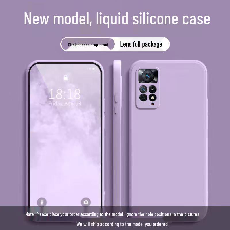 Redmi Note 11E Pro Liquid Silicone Anti-Drop Solid Color Case