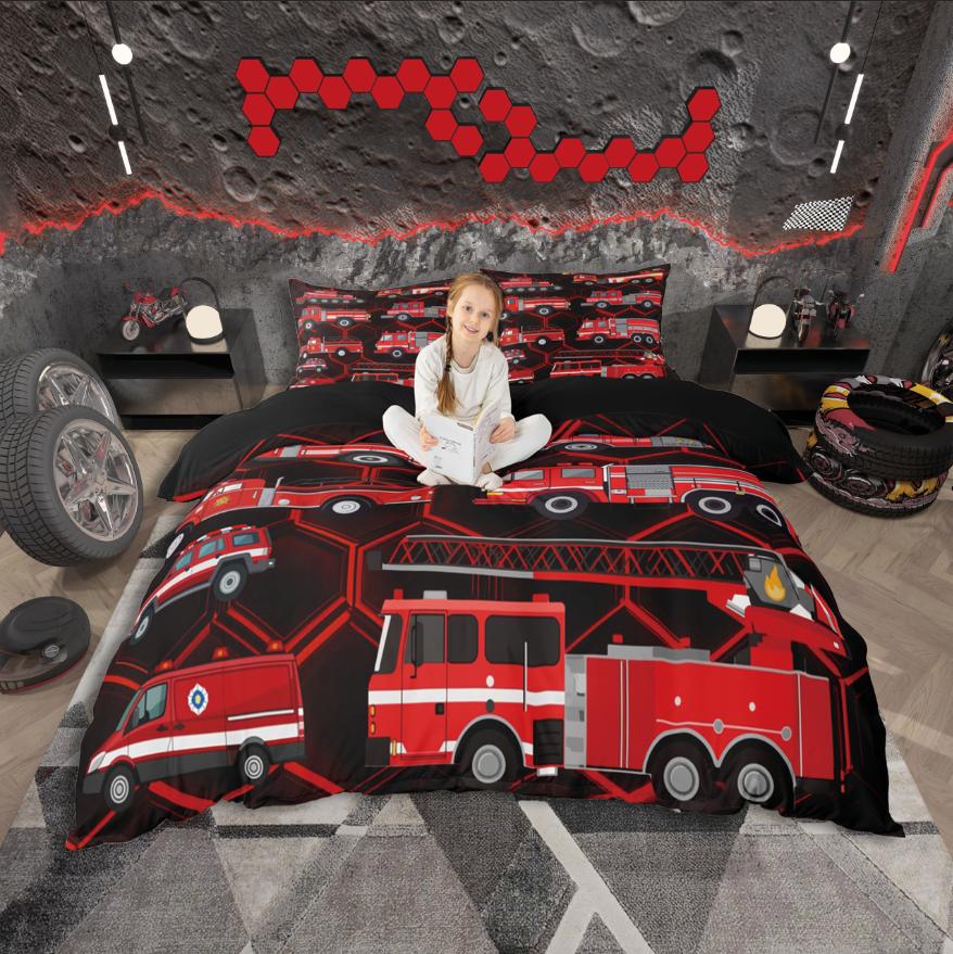 

Comforter Homewish Cartoon Truck Car Theme For Boys Bedding Setconstruction Vehicles Decor Comforter (quilt)-EU Single(135*200cm)3pcs