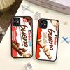 Cute Kinder Surprise Eggs Logo For IPhone 16 15 14 13 12 11 Pro Max X XS MAX Plus Translucent Black Phone Cover