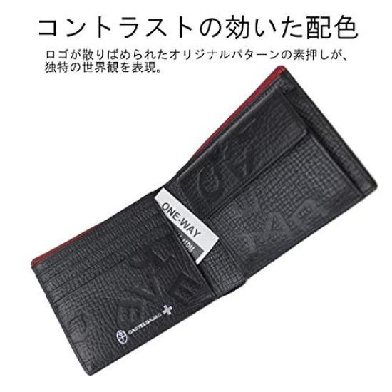 Castelbajac PICCOLO Bifold Wallet with Coin Purse, Black, 022614