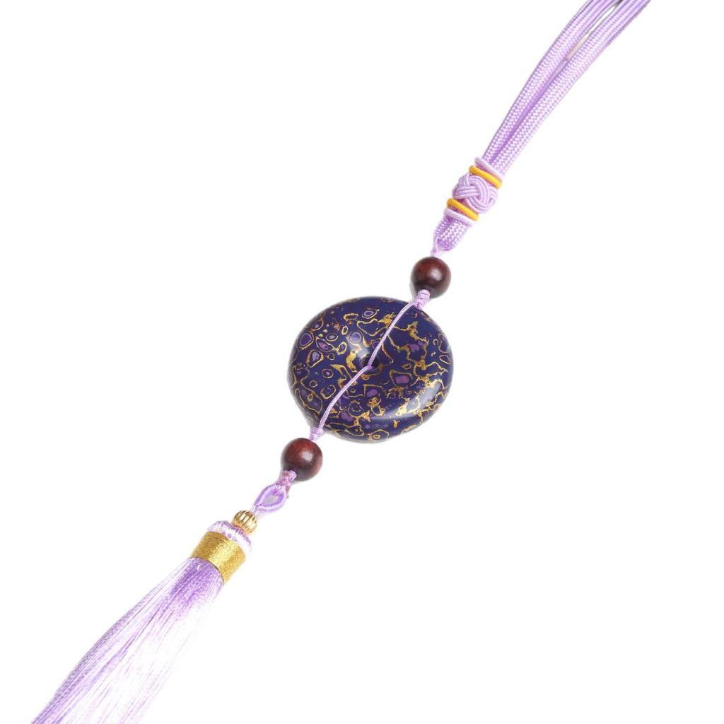 Mother-of-Pearl Lacquerware Ping'an Kou Car Tassel Pendant