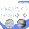 Temporary Stickers Face Sticker Removable 8 Sheets DIY Prop Body for Birthday Party Costume