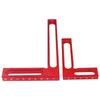 Woodworking Right Angle Ruler Aluminum Carpenter Square Measuring Height Ruler 90° Right Angle Calibrator for Wood Work Projects