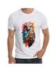 AI Art Painting Bald Eagle T-Shirt for Men Apparel Short Sleeve Clothing Novelty