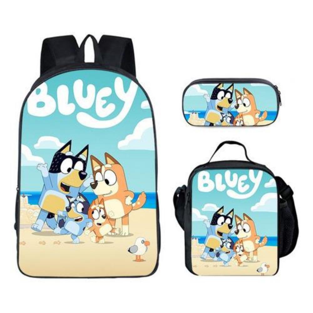 New Bloy Dog Cartoon Elementary School Bag Pencil Bag Pattern Diversified Backpack