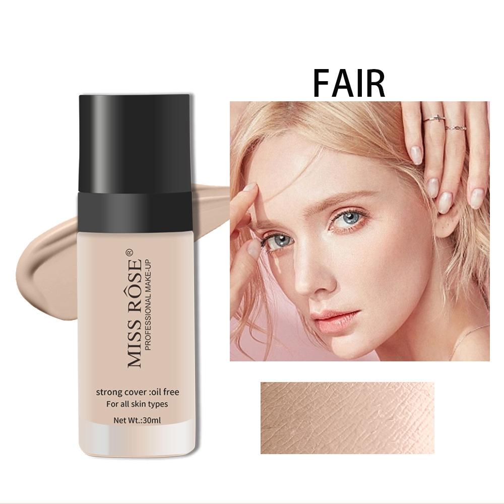 

MISS ROSE 30 мл/шт. Exquisite Girl Concealer Foundation Стійкі тональні основи та коректори Натуральна напівпрозора скляна пляшка, інкапсульована основа