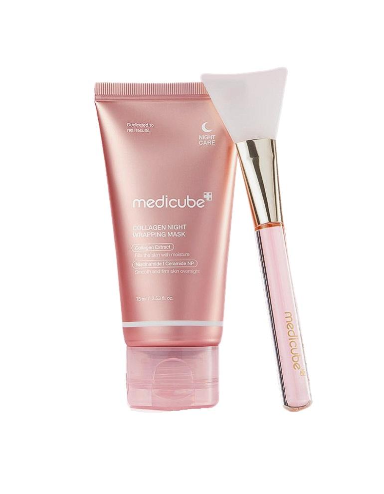 medicube Collagen Night Wrapping Mask 75ml Set (+Jelly Brush)
