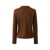 Giovanni Valentino Women's Pure Wool Faux Two-Piece Round Neck Sweater