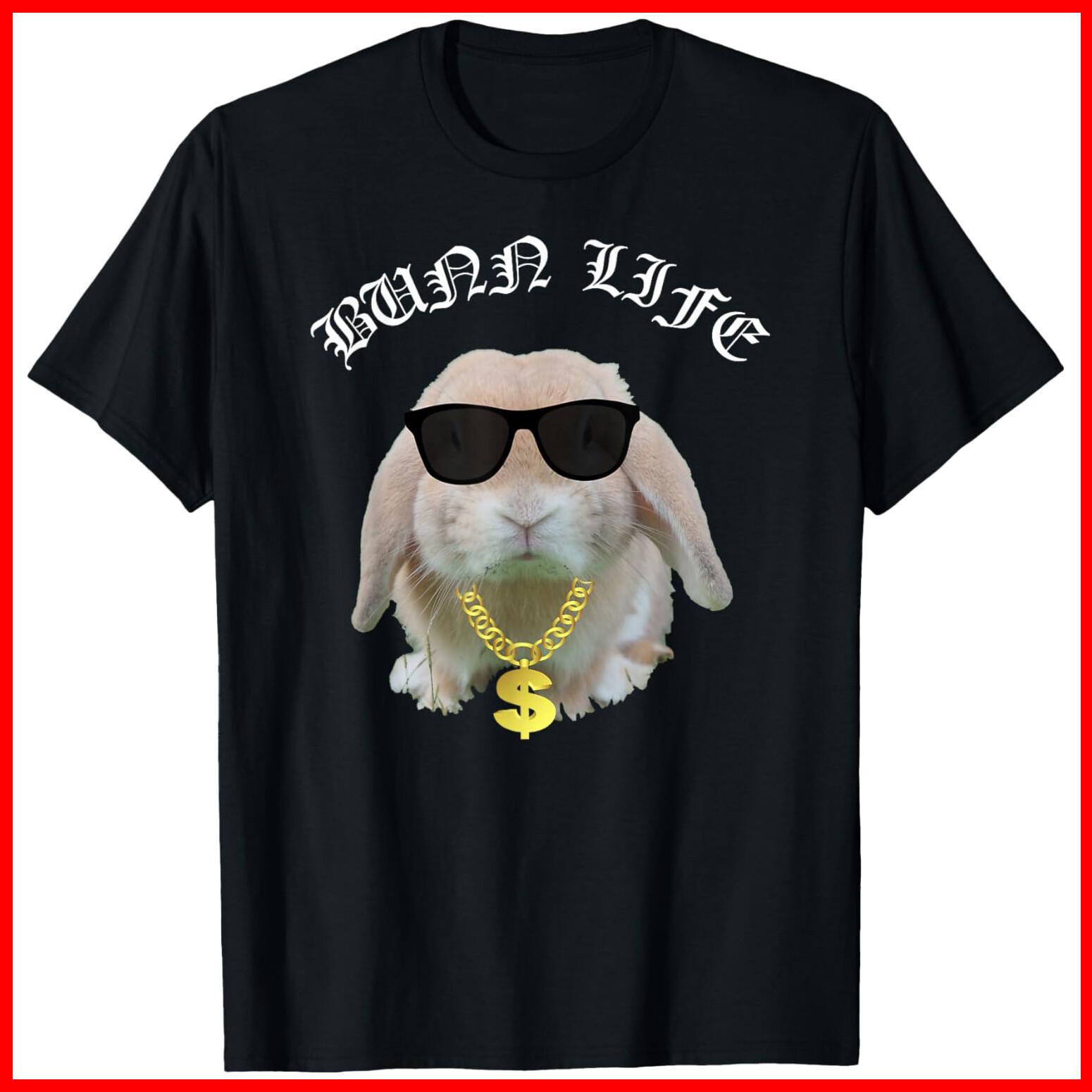 Easter Bunny - Thug Bunny Men Women Rabbit Bunn Life Black Cotton T-Shirt S-5XL XL