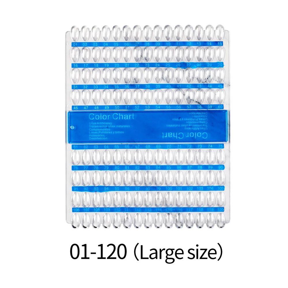 Art Tools Display Clearer Nail Art Palette UV Gel Color Card Nail Display Board Nail Color Card