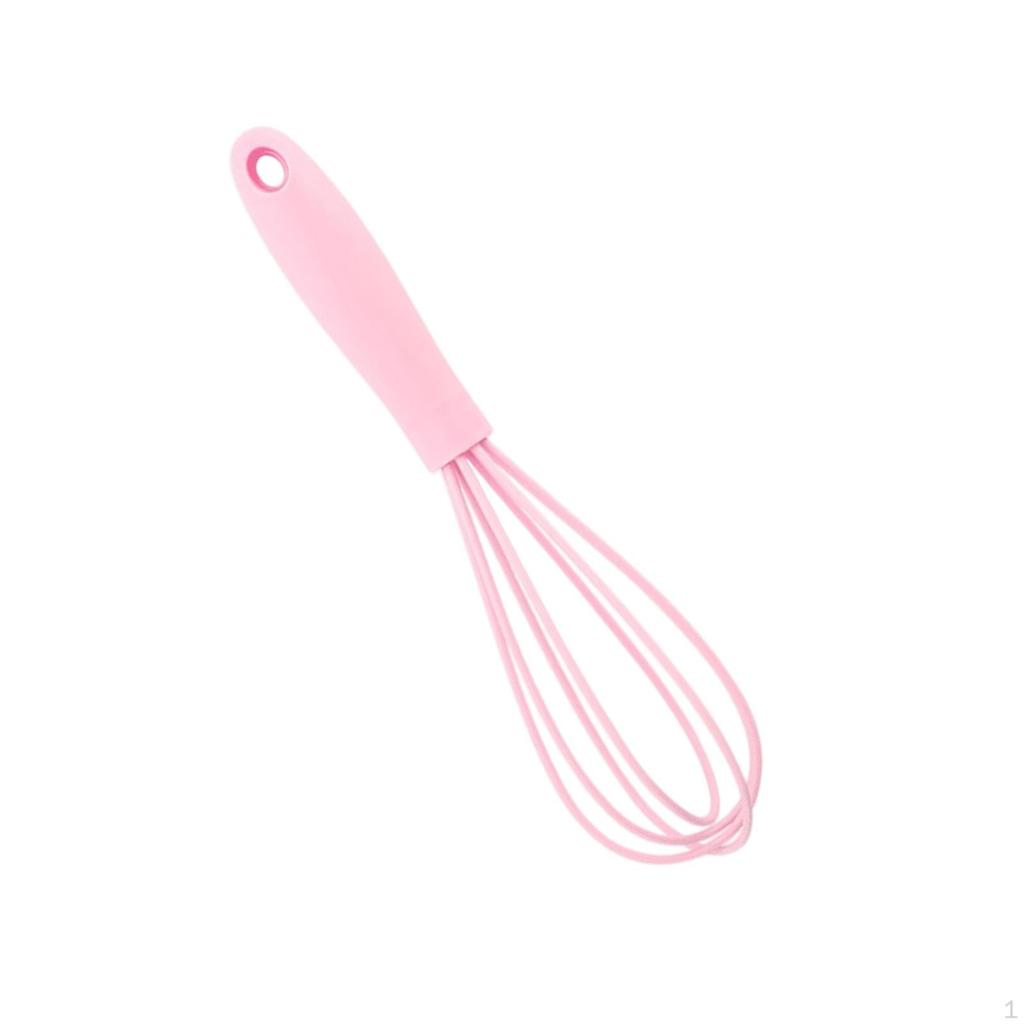Egg Beater Utensil Non Scratch Tool Wire Whisk Silicone for Beating Frothing Blending