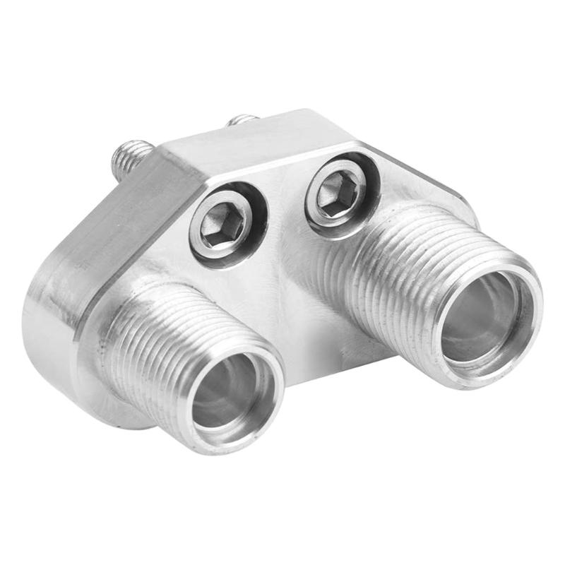 Car Aluminum Polished Finish Compressor Adapter Fitting Quick Connector Compatible-for AD7176 Replacement cessories