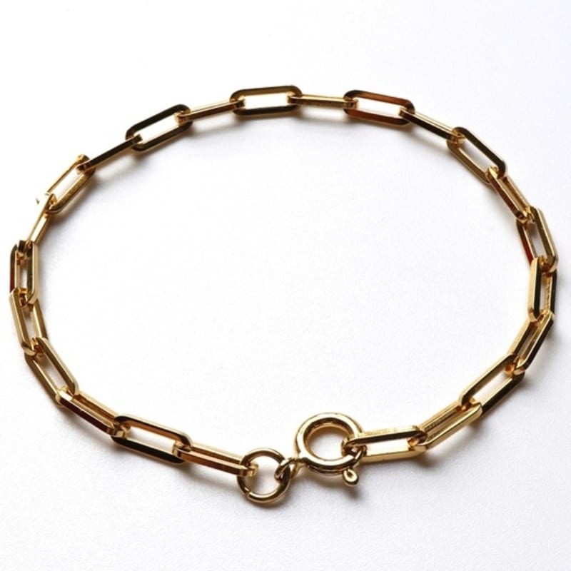 BONBEAU Square Chain Layered Bold Bracelet Bold Clip Square Chain Layered Bracelet