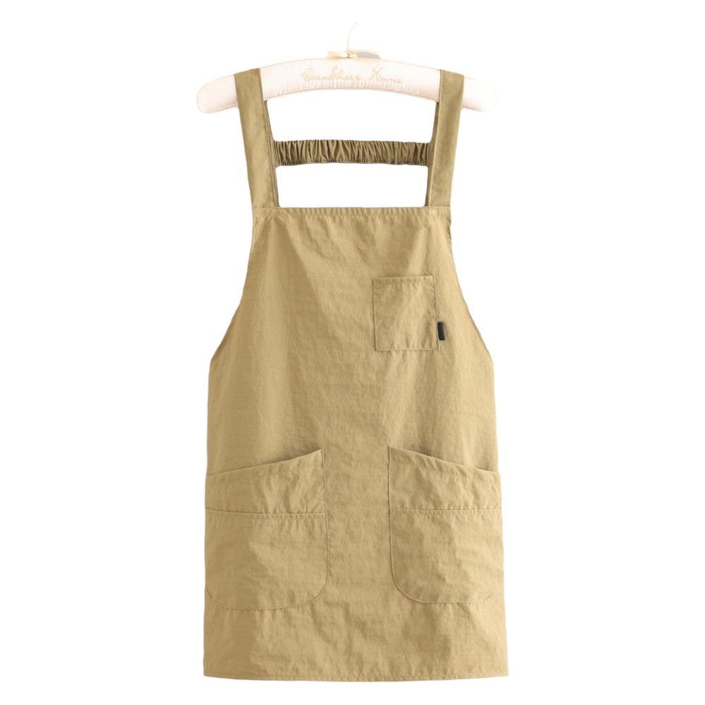 Oil-Proof Sleeveless Apron Breathable Catering Apron Work Clothes Vest-Style Apron  Catering Use хаки
