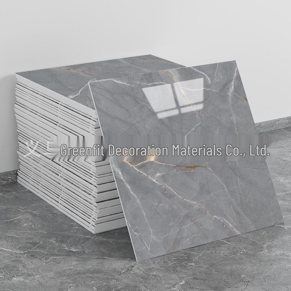 Self-Adhesive Pink Marble Wallpaper: Waterproof, Heat-Resistant Wall Sticker with Aluminum Plastic Panel