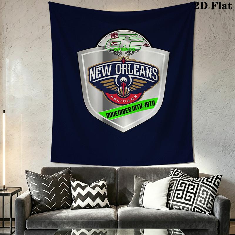 New Orleans Pelicans Tapestry Fashion Print Background Cloth Wall Covering Decoration Work Of Art Homestay Soft Decoration Tapestry