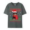 Rottweiler Santa Hat Snow Flake Ugly Tshirt Retro Printed T shirt Anime Tee Shirt Man Clothing Plus Size