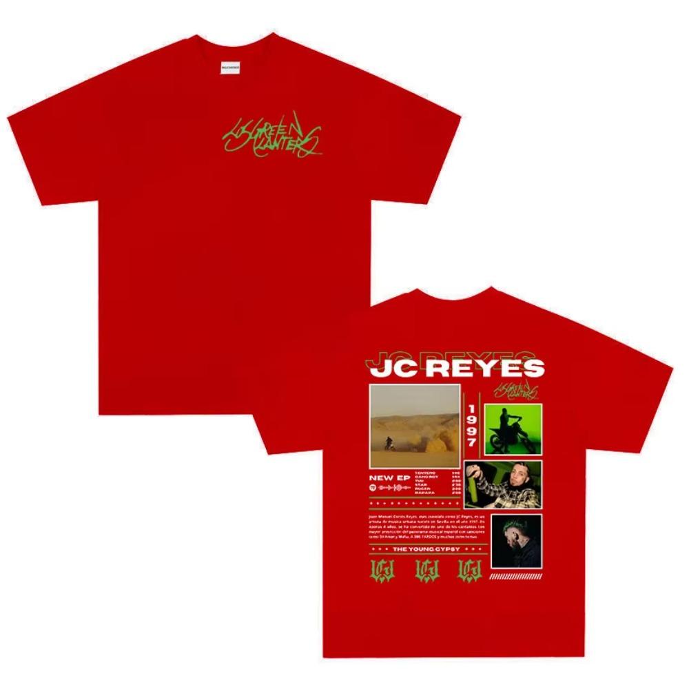 Rapper JC REYES TOUR 2026 New Album T Shirts Men Women Fashion Hip Hop ONeck Tshirt Male Cotton Short Sleeve Hot Sale Tshirts