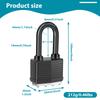 New Padlock with 2 Keys Waterproof Laminated Steel Hardened Steel Lock Key Pad Lock 40mm Safety Padlock for School, Gym Locker