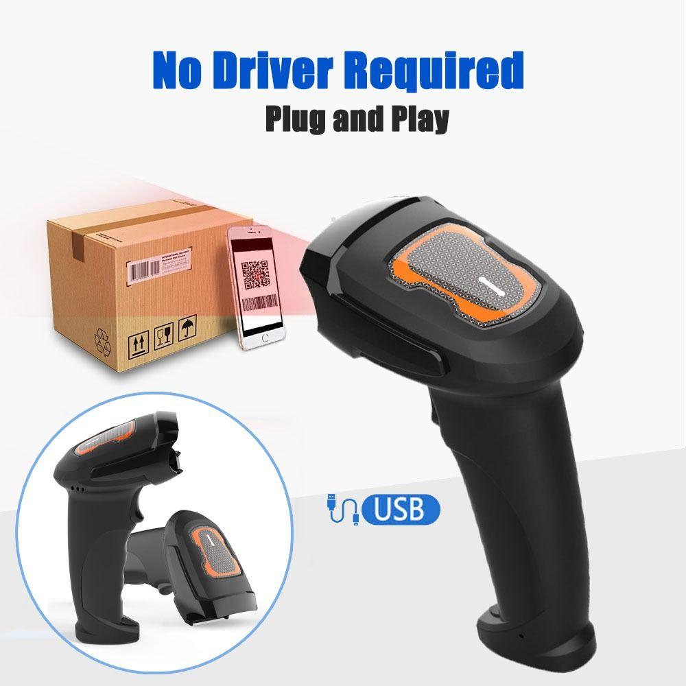 1.8Meter Data Cable Handheld Barcode Scanner Omni-directional QR Bar Code Reader  Market