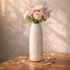 9.5Inches Aesthetic Vase| Decorative Accent Piece for Dining Table| Centerpiece Flower Pot for Living Room| Ceramic Flower Vase for Home Décor