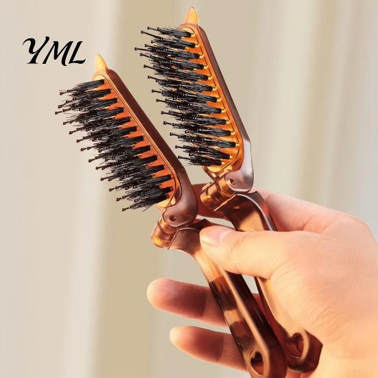 Travel Detangling Brush 1/2/3Pcs Boar Bristle Foldable Hair Brush, Men Women Pocket Size Grooming Comb Styling Portable for All Types Compact Tool