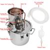 Stainless Steel Distiller Moonshine Alcohol Copper DIY Water Wine Essential Oil Brewing Kit 10L/30L Home New