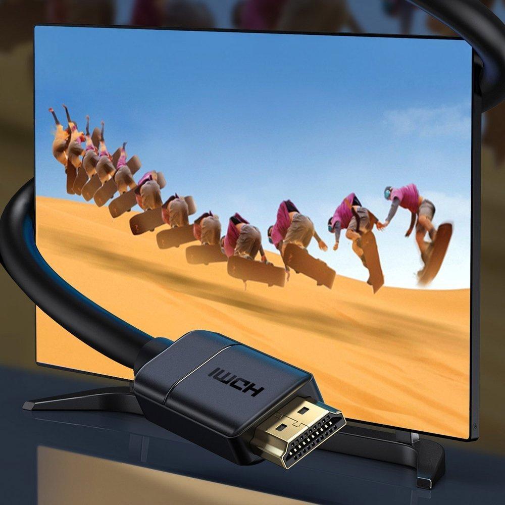 Baseus 3m HDMI 2.0 Kabel - 4K 60Hz, 3D HDR, 18Gbps – Schwarz (Modell: CAKGQ-C01)