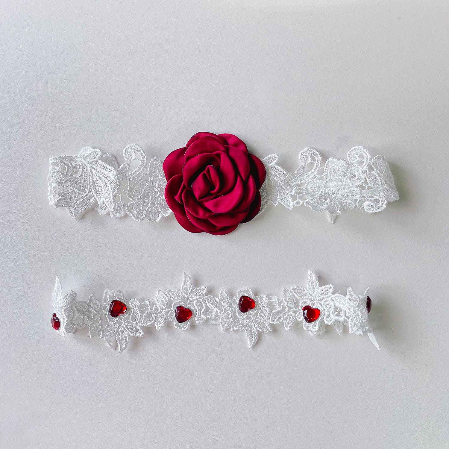 

Kyunovia сексуальные женские девушки принцесса аппликации черные кружевные подвязки памятные подвязки свадебный комплект подвязок подарки на девичник D96