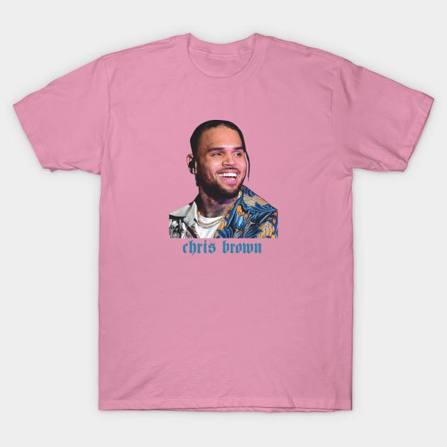 Chris-Brown Womens Summer Short Sleeve Top Classic Round Neck Printed T-Shirt Chris-Brown Womens Summer Short Sleeve Top Classic Round Neck Printed T-Shirt