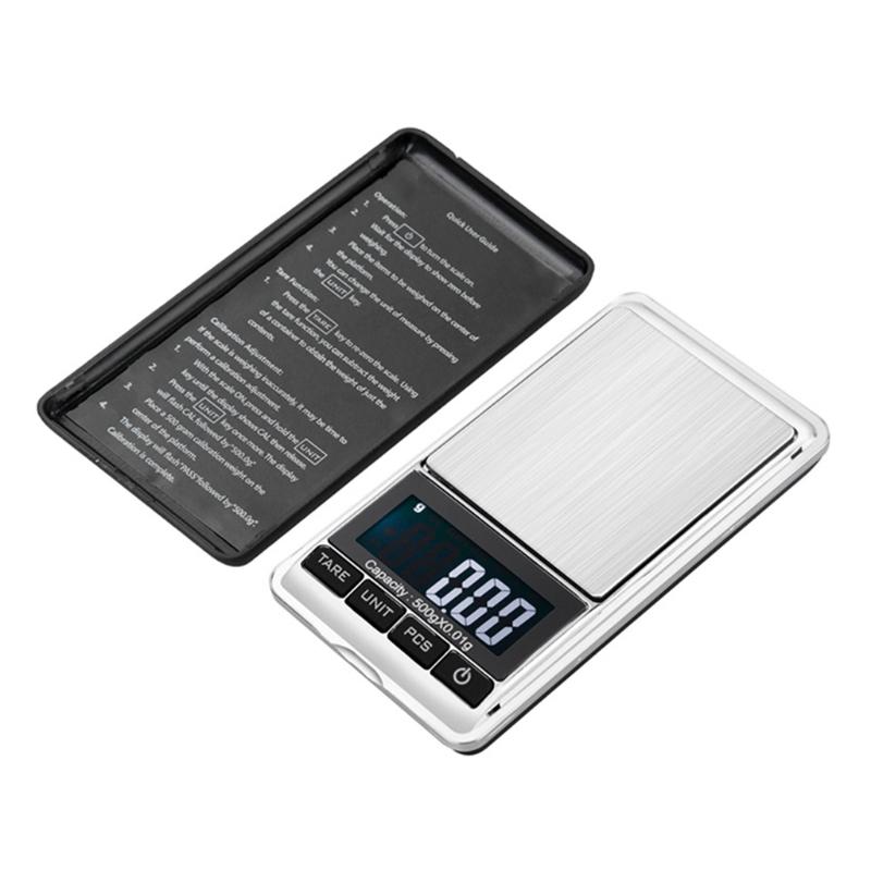 Digital Pocket Jewelry Scale High Precision Portable Scale Steelyard 0.1 G Reloading Compatible for W/ Jewelry & Gems
